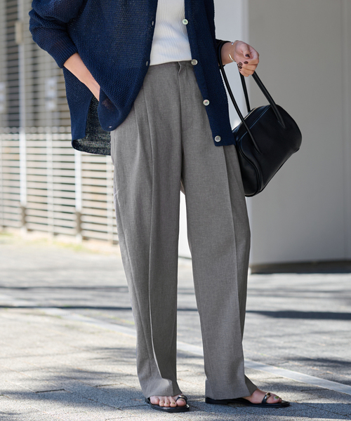 FRAMeWORK（フレームワーク）の「≪追加≫撥水強撚PEバレルパンツ 2（スラックス・レディース・ブラウン系その他/チャコールグレー・38/40/36）」の16枚目の写真