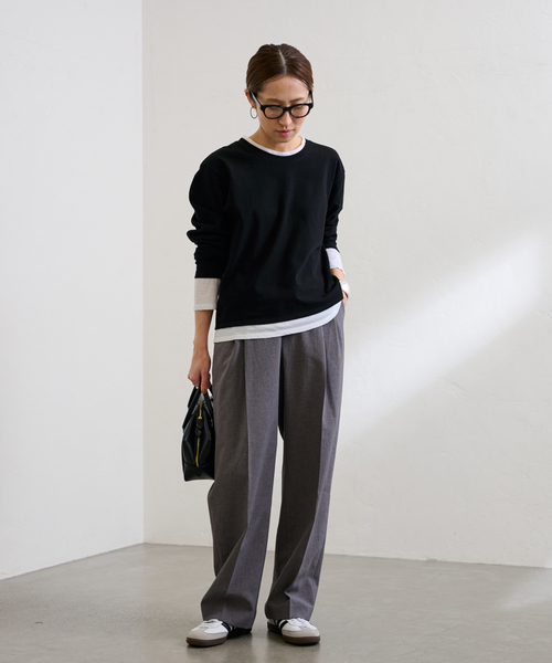 FRAMeWORK（フレームワーク）の「≪追加≫撥水強撚PEバレルパンツ 2（スラックス・レディース・ブラウン系その他/チャコールグレー・38/40/36）」の4枚目の写真