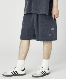 NAUTICA/ノーティカ ワイドシルエット フェード加工 スピンドル イージーショートパンツ