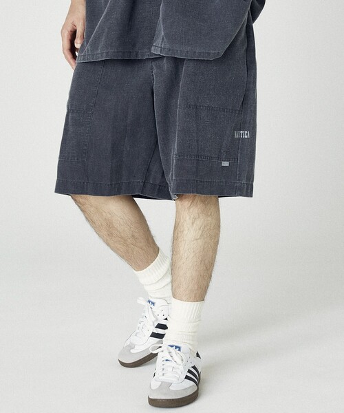 NAUTICA（ノーティカ）の「NAUTICA/ノーティカ ワイドシルエット フェード加工 スピンドル イージーショートパンツ（その他パンツ・メンズ・チャコールグレー/ネイビー・MEDIUM/LARGE/X-LARGE）」の18枚目の写真