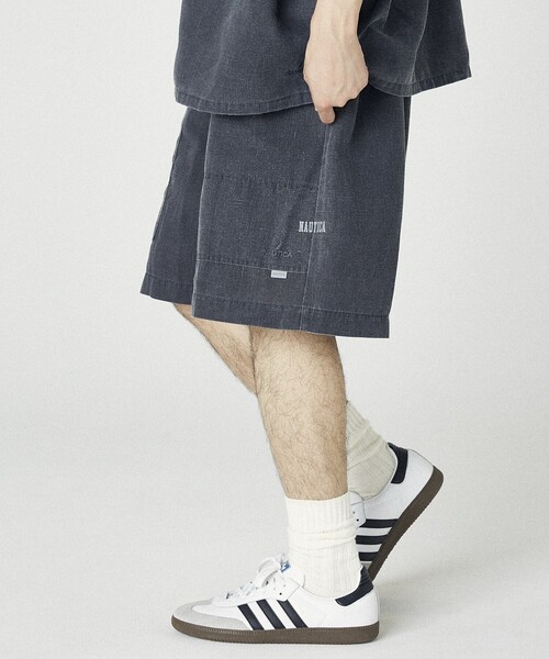 NAUTICA（ノーティカ）の「NAUTICA/ノーティカ ワイドシルエット フェード加工 スピンドル イージーショートパンツ（その他パンツ・メンズ・チャコールグレー/ネイビー・MEDIUM/LARGE/X-LARGE）」の19枚目の写真