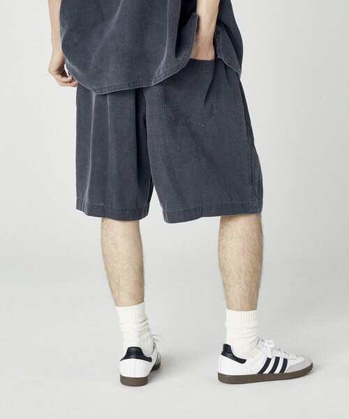 NAUTICA（ノーティカ）の「NAUTICA/ノーティカ ワイドシルエット フェード加工 スピンドル イージーショートパンツ（その他パンツ・メンズ・チャコールグレー/ネイビー・MEDIUM/LARGE/X-LARGE）」の22枚目の写真
