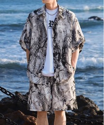 NEW GENTLEMAN（ニュージェントルマン）の「【2点SET】トロミ ノイジー セットアップ シャツ＆パンツ（シャツ/ブラウス）」