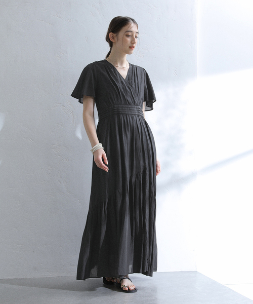 美品】トゥジュー TOUJOURS コットンシルク小花柄プリント