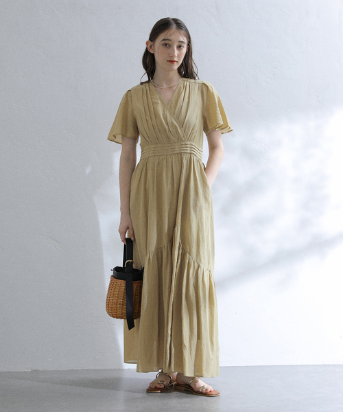 美品】トゥジュー TOUJOURS コットンシルク小花柄プリント