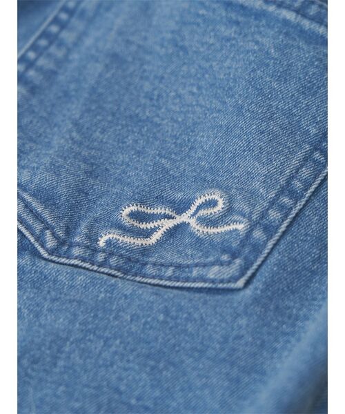 セール】ribbonスリムフレアデニムパンツ（デニムパンツ