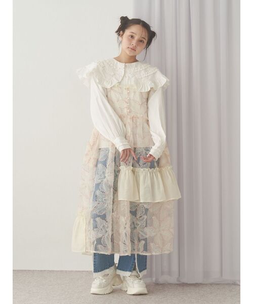 メリージェニー ribbonスリムフレアデニムパンツ merry jenny ジーンズ デニム デニムパンツ ribbonスリムフレア