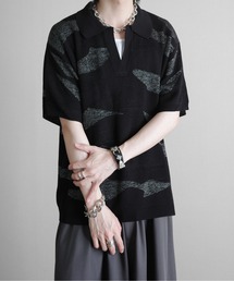 KUUUPY(N[s[)Nuance Lame Skipper Knit Polo - jAX  XLbp[jbg|(|Vc)