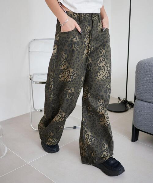 WEGO(ウィゴー)の「WEGO/レオパードワイドストレートパンツ(その他パンツ・レディース・その他1・SMALL/MEDIUM)」の14枚目の写真