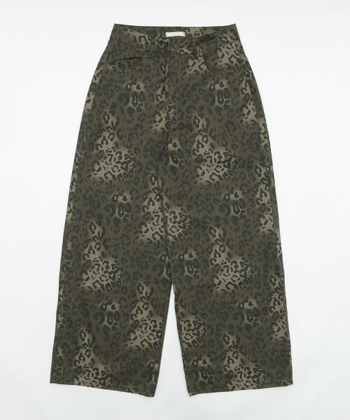 WEGO(ウィゴー)の「WEGO/レオパードワイドストレートパンツ(その他パンツ・レディース・その他1・SMALL/MEDIUM)」の4枚目の写真