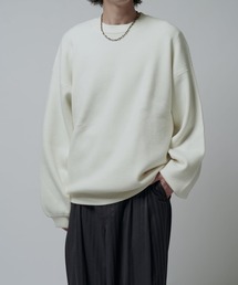 Lui's（ルイス）の「ウォッシャブルモダンBASICクルーネックニット（ニット/セーター・メンズ）」