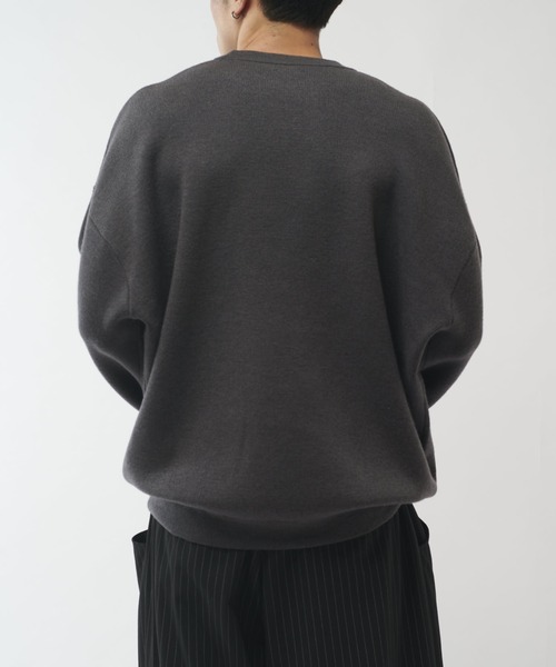 ウォッシャブルモダンBASICクルーネックニット（ニット/セーター