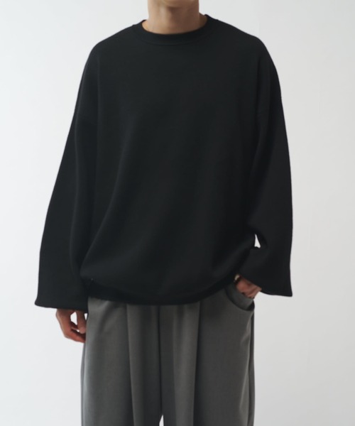 新品 UNUED アンユーズド シルク クルーネックニット ブラック 2 ウォッシャブルモダンBASICクルーネックニット（ニット/セーター