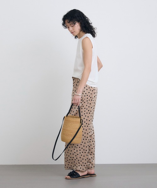 HOUSE OF LOTUS（ハウスオブロータス）の「ウッドビーズハンドルバッグ（ショルダーバッグ・レディース・ベージュ・FREE）」の4枚目の写真