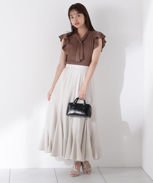 PROPORTION BODY DRESSING（プロポーションボディドレッシング）の「エスカルゴマーメイドフレアスカート / 1215220700（スカート・レディース・グレー/ブラウン・SMALL/MEDIUM）」の9枚目の写真