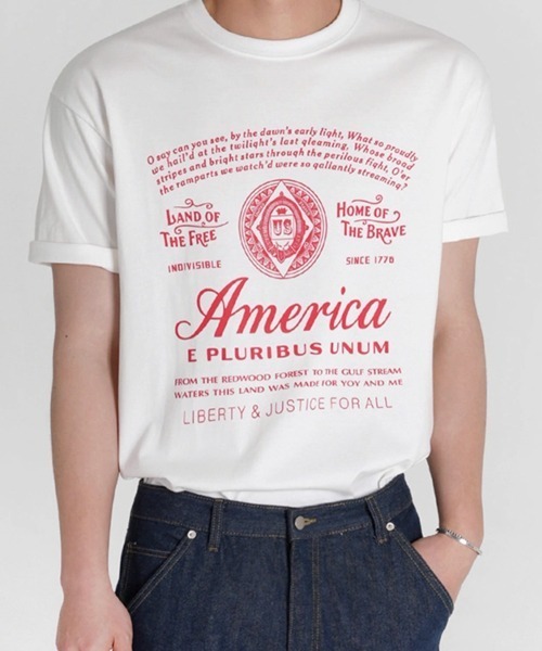 NOWLE(ノウル)の「【NOWLE】アメリカンフラッグ モチーフ 半袖 Tシャツ(Tシャツ/カットソー・メンズ・ホワイト/ワインレッド/ブラック・MEDIUM/LARGE/X-LARGE)」の16枚目の写真