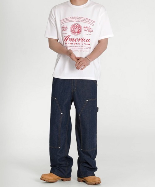 NOWLE(ノウル)の「【NOWLE】アメリカンフラッグ モチーフ 半袖 Tシャツ(Tシャツ/カットソー・メンズ・ホワイト/ワインレッド/ブラック・MEDIUM/LARGE/X-LARGE)」の20枚目の写真