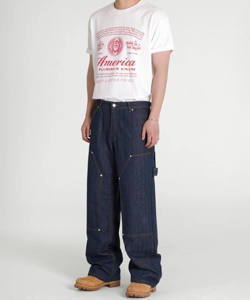 NOWLE(ノウル)の「【NOWLE】アメリカンフラッグ モチーフ 半袖 Tシャツ(Tシャツ/カットソー・メンズ・ホワイト/ワインレッド/ブラック・MEDIUM/LARGE/X-LARGE)」の21枚目の写真