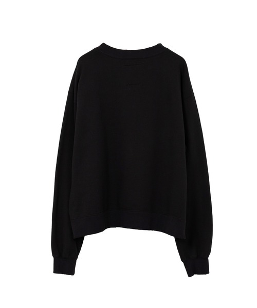 Maison MIHARA YASUHIRO（メゾンミハラヤスヒロ）の「Cat Printed Embellished Distressed Sweatshirt（スウェット・レディース・ホワイト/ブラック・38/36/40）」の6枚目の写真