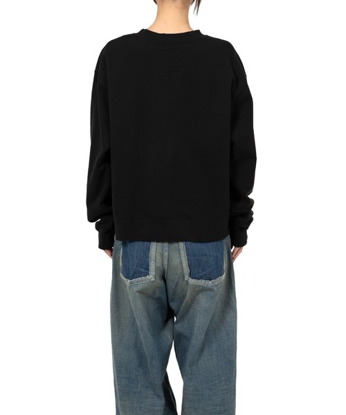 Maison MIHARA YASUHIRO（メゾンミハラヤスヒロ）の「Cat Printed Embellished Distressed Sweatshirt（スウェット・レディース・ホワイト/ブラック・38/36/40）」の9枚目の写真