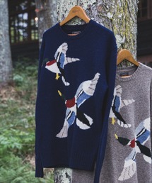 BEAMS PLUS | インターシャ クルーネック ニット(ニット/セーター)