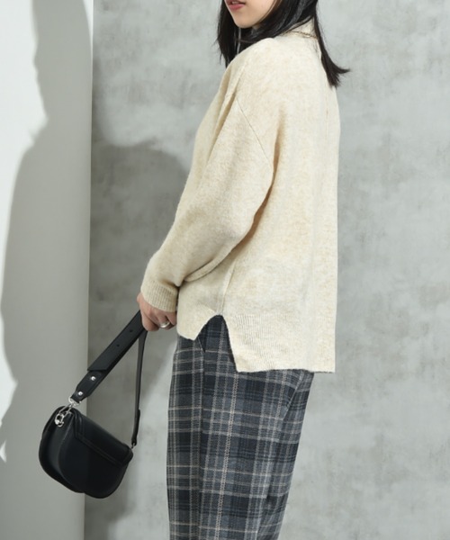 INTERPLANET(インタープラネット)の「7Gキャメル混ハイネックプルオーバー(ニット/セーター・レディース・マスタード/キャメル/ベージュ・MEDIUM/LARGE)」の6枚目の写真