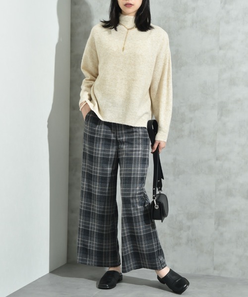 INTERPLANET(インタープラネット)の「7Gキャメル混ハイネックプルオーバー(ニット/セーター・レディース・マスタード/キャメル/ベージュ・MEDIUM/LARGE)」の8枚目の写真