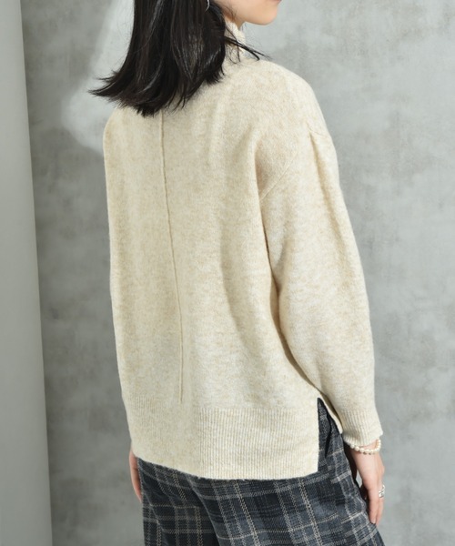INTERPLANET(インタープラネット)の「7Gキャメル混ハイネックプルオーバー(ニット/セーター・レディース・マスタード/キャメル/ベージュ・MEDIUM/LARGE)」の10枚目の写真
