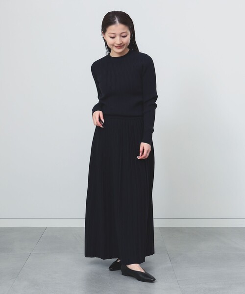 BEAMS HEART（ビームスハート）の「リブニット セットアップ（セットアイテム）（ワンピース・レディース・ブラウン/ホワイト系その他5/グレー/ネイビー・MEDIUM/SMALL）」の15枚目の写真