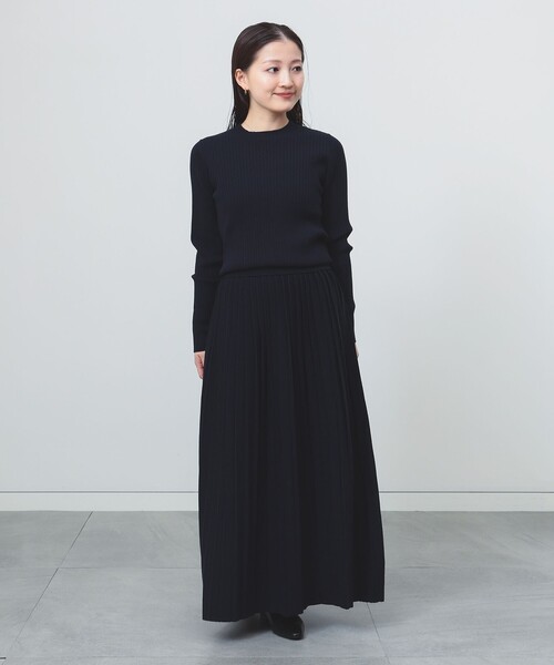 BEAMS HEART（ビームスハート）の「リブニット セットアップ（セットアイテム）（ワンピース・レディース・ブラウン/ホワイト系その他5/グレー/ネイビー・MEDIUM/SMALL）」の16枚目の写真