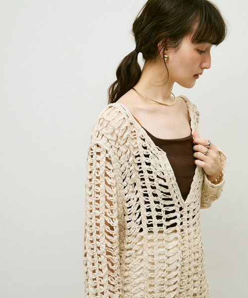 トップス muu ボウタイケープ袖ニット/MM528306 – MISCH MASCH|31 Sons de mode