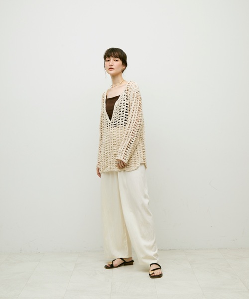 Lutim by u(ルチバイユー)の「Loose mesh tops / ルーズメッシュトップス(その他トップス・レディース・ホワイト/ナチュラル・FREE)」の21枚目の写真