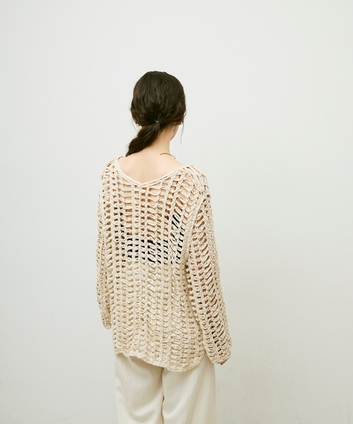 Lutim by u(ルチバイユー)の「Loose mesh tops / ルーズメッシュトップス(その他トップス・レディース・ホワイト/ナチュラル・FREE)」の20枚目の写真