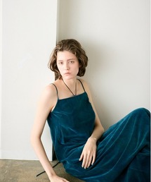 WALANCE | cotton velour camisole dress(ワンピース)
