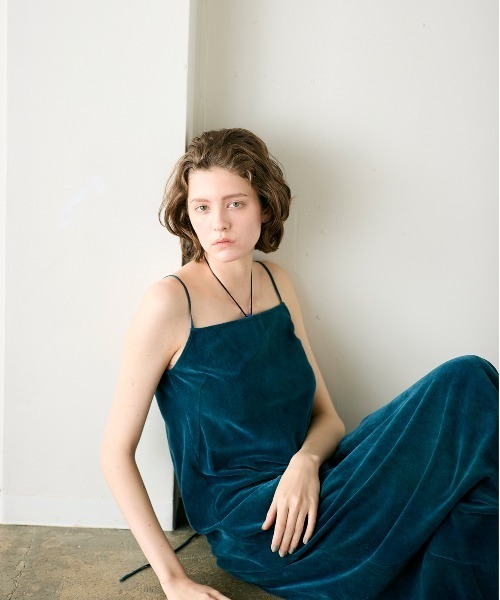 WALANCE（ワランス）の「cotton velour camisole dress（ワンピース・レディース・グレー系その他/ブルー系その他/ワイン系・FREE）」の7枚目の写真
