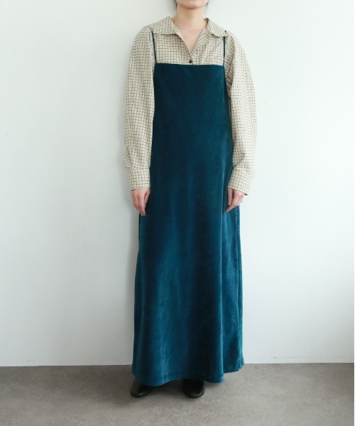 WALANCE（ワランス）の「cotton velour camisole dress（ワンピース・レディース・グレー系その他/ブルー系その他/ワイン系・FREE）」の22枚目の写真