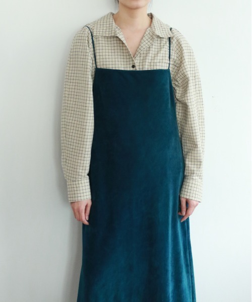 WALANCE（ワランス）の「cotton velour camisole dress（ワンピース・レディース・グレー系その他/ブルー系その他/ワイン系・FREE）」の20枚目の写真