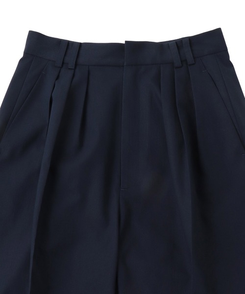 THREE DOTS TURQUOISE(スリードットターコイズ)の「THREE DOTS TURQUOISE × DRESSLAVE / THREE TUCK PANTS(スリータックパンツ)(スラックス・レディース・ブラック/ネイビー・36/34)」の18枚目の写真