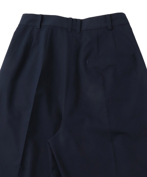 THREE DOTS TURQUOISE(スリードットターコイズ)の「THREE DOTS TURQUOISE × DRESSLAVE / THREE TUCK PANTS(スリータックパンツ)(スラックス・レディース・ブラック/ネイビー・36/34)」の22枚目の写真