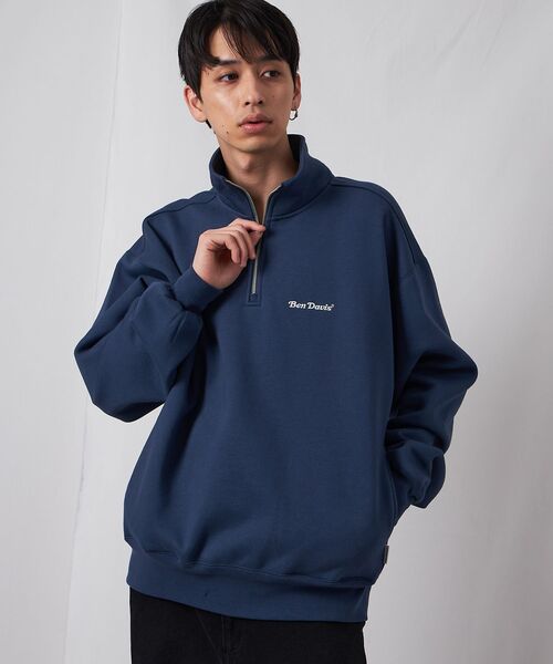 BEN DAVIS（ベンデイビス）】HEAVY SWEAT HALF ZIP / ヘビースウェット