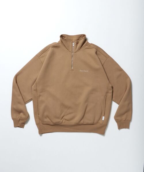 BEN DAVIS(ベンデイビス)の「【BEN DAVIS(ベンデイビス)】HEAVY SWEAT HALF ZIP / ヘビースウェット ハーフジップ 裏起毛 ジップ ワンポイント(スウェット・メンズ・ブルーグレー/ブラック/バーガンディー/アッシュグレー/モカ・X-LARGE/LARGE/MEDIUM)」の5枚目の写真