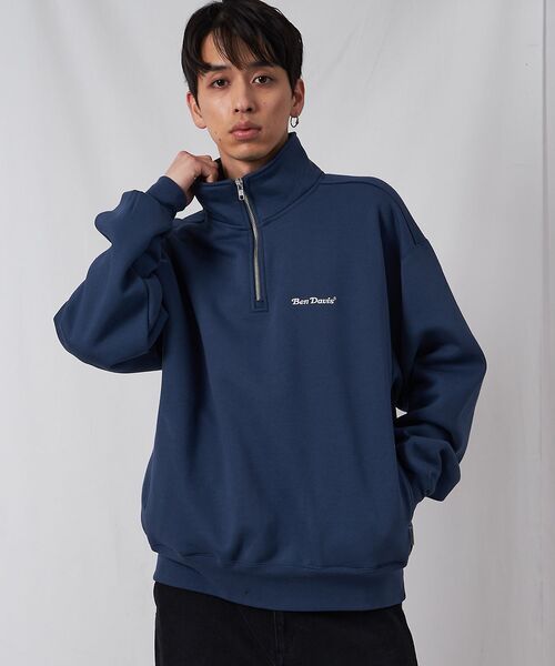 BEN DAVIS（ベンデイビス）】HEAVY SWEAT HALF ZIP / ヘビースウェット
