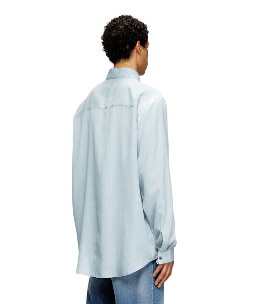 DIESEL（ディーゼル）の「メンズ 長袖シャツ S-SIMPLY-JLCI（シャツ/ブラウス・メンズ・ライトブルー・46/44/48/50/52/54）」の3枚目の写真