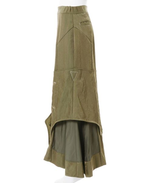 UN3D.（アンスリード）の「CURVE FLAP FIELD SK / カーブフラップフィールドスカート（スカート・レディース・ブラック/カーキ・38/36）」の9枚目の写真