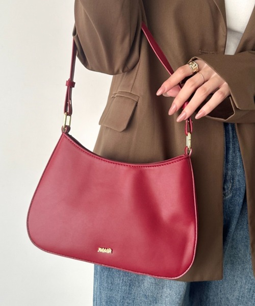 wears(ウェアーズ)の「2WAY PUハンドバッグ ショルダーバッグ(ショルダーバッグ・レディース・ブラック/オフホワイト/レッド/ピンク/ブラウン・FREE)」の5枚目の写真