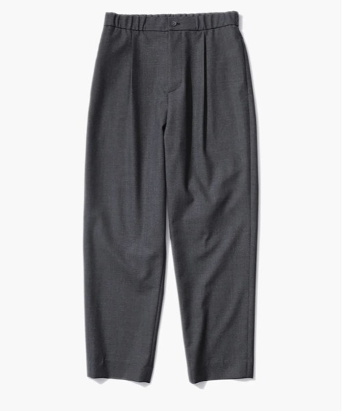 ATON（エイトン）の「ATON (エイトン)WOOL TROPICAL | LOOSE FIT PANTS / 2025 A/W（スラックス・メンズ・グレー/ブラック・4/6）」の2枚目の写真