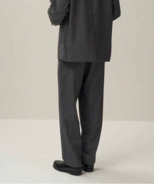 ATON（エイトン）の「ATON (エイトン)WOOL TROPICAL | LOOSE FIT PANTS / 2025 A/W（スラックス・メンズ・グレー/ブラック・4/6）」の4枚目の写真