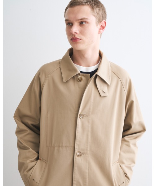 Traditional Weatherwear(トラディショナルウェザーウェア)の「WORK COAT 002(ステンカラーコート・メンズ・ブラウン系その他/ブラック・38/36)」の7枚目の写真