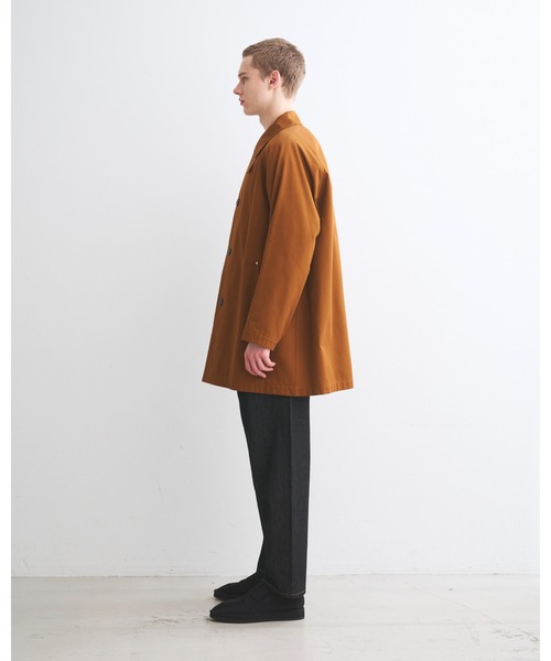 Traditional Weatherwear(トラディショナルウェザーウェア)の「WORK COAT 002(ステンカラーコート・メンズ・ブラウン系その他/ブラック・38/36)」の4枚目の写真