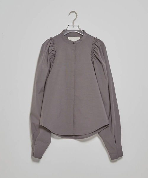TODAYFUL（トゥデイフル）の「TODAYFUL　Puffshoulder Check Blouse パフショルダーチェックブラウス/12520417（シャツ/ブラウス・レディース・グレー・ONE SIZE）」の4枚目の写真